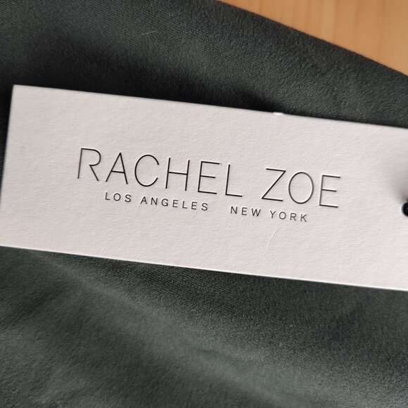 Rachel Zoe Dark Green Midrise Shorts Size L NWT Chic - Picture 9 of 12